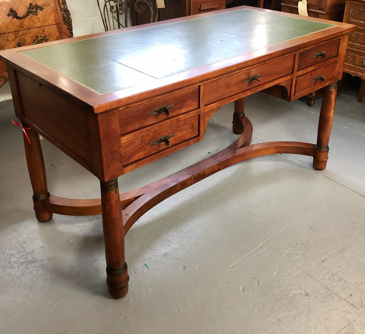 Fabulous Vintage leather top desk