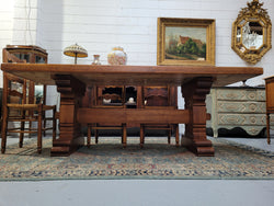 Fabulous French Stretcher Base Farmhouse Table | Antique & Vintage | Moonee Ponds Antiques | Australia Wide Delivery