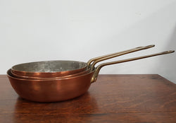 Antique Copper Frying Pans | Antique & Vintage | Moonee Ponds Antiques | Australia Wide Delivery