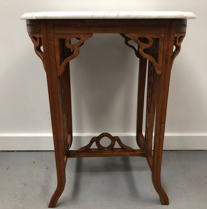 Arts and Crafts Carved Occasional Table