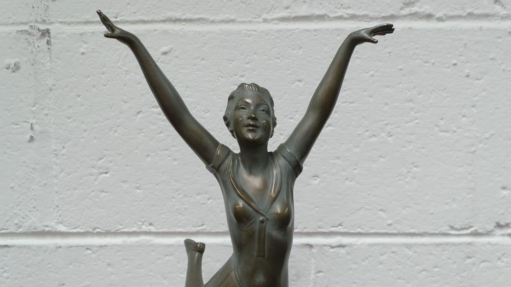 Art Deco Sculpture By La Danseuse | Antique & Vintage | Moonee Ponds Antiques | Australia Wide Delivery
