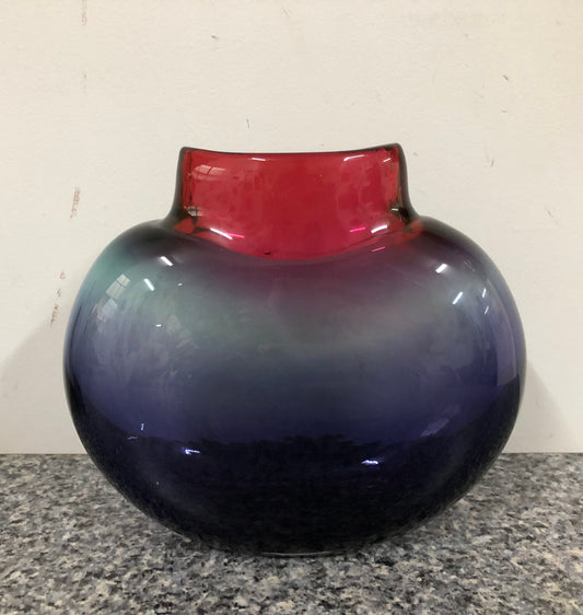 Signed Art Glass Vase