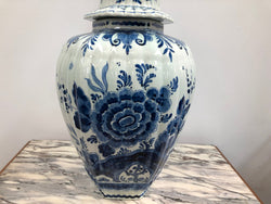Stunning Dutch Delftware lidded vase | Antique & Vintage | Moonee Ponds Antiques | Australia Wide Delivery