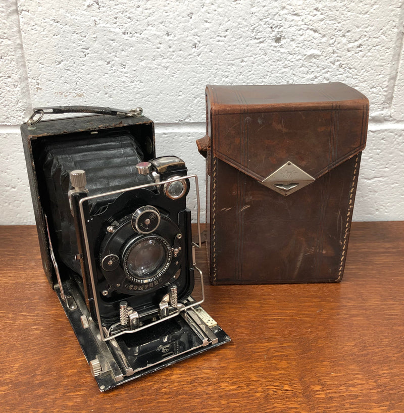 "Ihagee" Folding Double Extension Plate Camera In Original Box