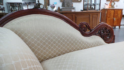 Beautiful Victorian Cedar Chaise Lounge | Antique & Vintage | Moonee Ponds Antiques | Australia Wide Delivery