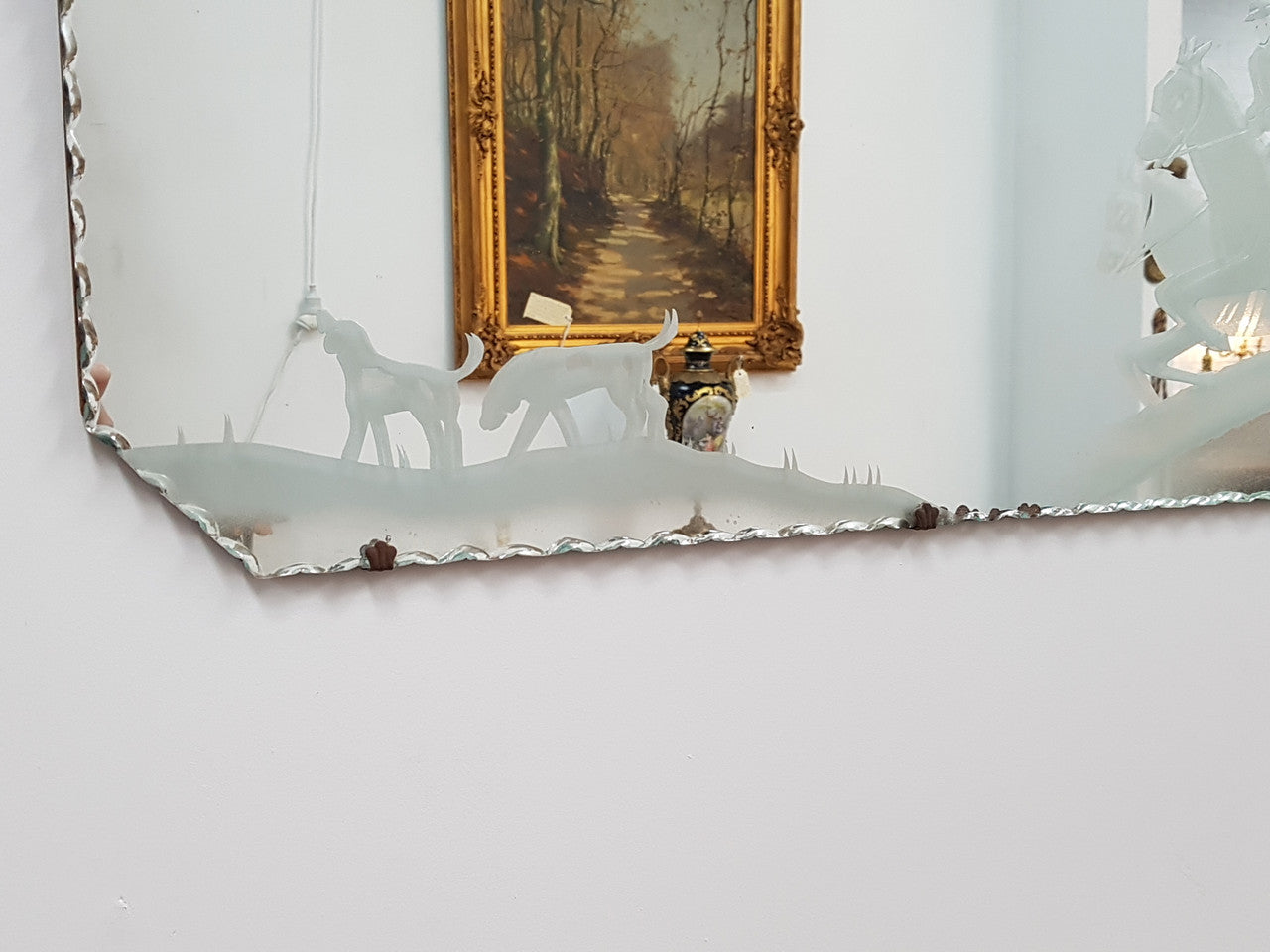 Art Deco Etched Mirror