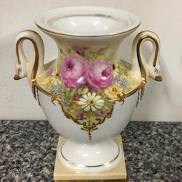 Beautiful Hand Painted Decorative Lidded Vase