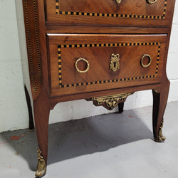 Louis XIV Style Tall Chest of Five Drawers With Marble Top | Antique & Vintage | Moonee Ponds Antiques | Australia Wide Delivery
