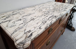 Louis XVI Style Mahogany Marble Top Cupboard | Antique & Vintage | Moonee Ponds Antiques | Australia Wide Delivery