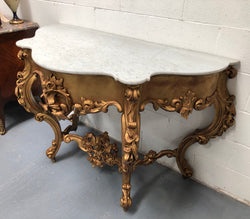 Grand 19th Century French Marble Top Giltwood Console | Antique & Vintage | Moonee Ponds Antiques | Australia Wide Delivery