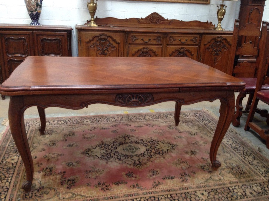 French Oak Extension Table