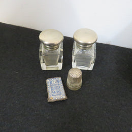 Very Rare Victorian Mother Of Pearl Ladies Travelling Vanity Set
