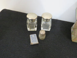 Very Rare Victorian Mother Of Pearl Ladies Travelling Vanity Set | Antique & Vintage | Moonee Ponds Antiques | Australia Wide Delivery