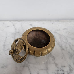 Antique Chinese Brass 3 Legged Incense Burner