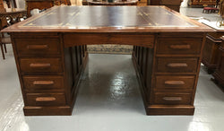 Superb English Partners Desk | Antique & Vintage | Moonee Ponds Antiques | Australia Wide Delivery