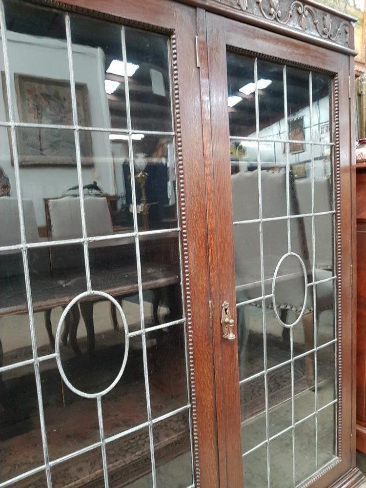 Australian Tudor Led Light Bookcase | Antique & Vintage | Moonee Ponds Antiques | Australia Wide Delivery