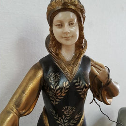 Signed Art Deco Figural Group