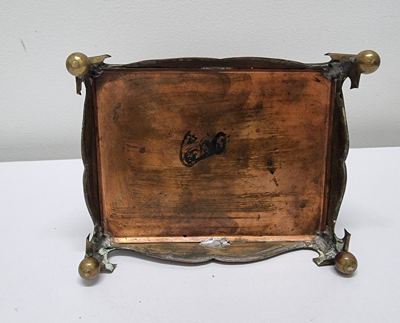 Arts and Crafts Copper Jewellery Box