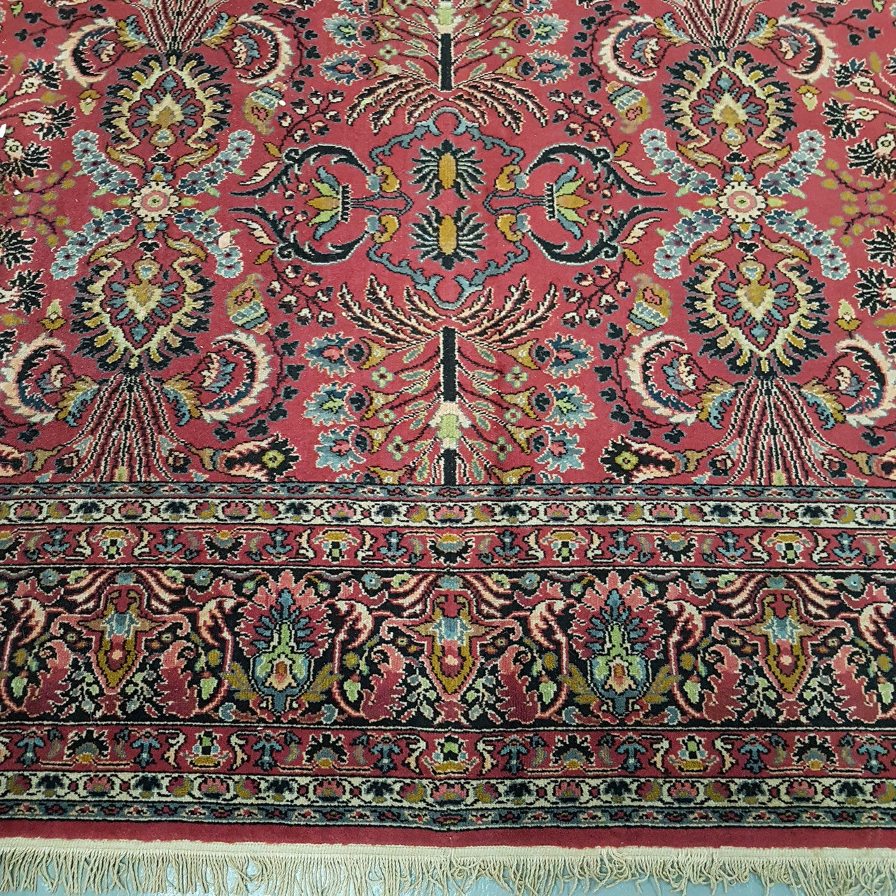 Large Vintage Persian Style Woollen Rug | Antique & Vintage | Moonee Ponds Antiques | Australia Wide Delivery