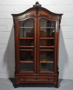 Sensational Antique Mahogany Louis XVth Style Bookcase | Antique & Vintage | Moonee Ponds Antiques | Australia Wide Delivery