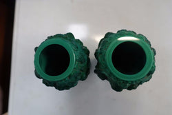 Pair Of Czechoslovakian Malachite Vases | Antique & Vintage | Moonee Ponds Antiques | Australia Wide Delivery