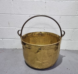 Antique French Brass Firewood Handled Bucket | Antique & Vintage | Moonee Ponds Antiques | Australia Wide Delivery
