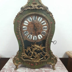 Rare Original 19th Century Bronze Hand Painted And Lacquered Mantel Clock | Antique & Vintage | Moonee Ponds Antiques | Australia Wide Delivery