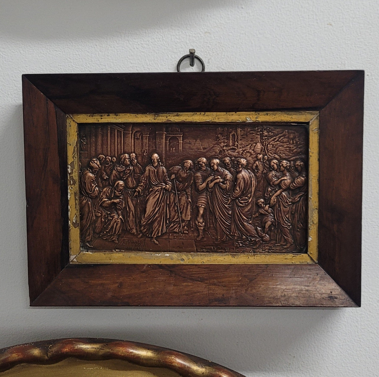 Signed Georgian Copper Panel Plaque In Original Frame Circa 1827 | Antique & Vintage | Moonee Ponds Antiques | Australia Wide