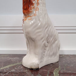 Antique Staffordshire dog statue. Please view photos as they help form part of the description.