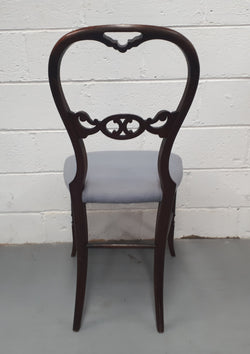 Late Victorian Mahogany Bedroom Chair | Antique & Vintage | Moonee Ponds Antiques | Australia Wide Delivery