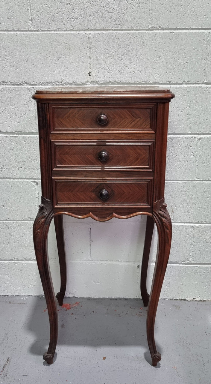 French Rosewood Louis XV Style Single Bedside Cabinet | Antique & Vintage | Moonee Ponds Antiques | Australia Wide Delivery