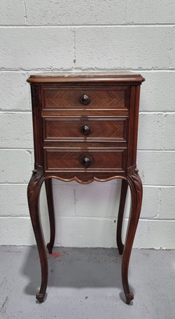 French Rosewood Louis XV Style Single Bedside Cabinet | Antique & Vintage | Moonee Ponds Antiques | Australia Wide Delivery