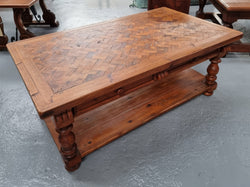 Decorative Vintage Parquetry Top Fruitwood Coffee Table | Antique & Vintage | Moonee Ponds Antiques | Australia Wide Delivery