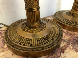 Pair of Stunning Bronze Gilt Lamp Bases | Antique & Vintage | Moonee Ponds Antiques | Australia Wide Delivery