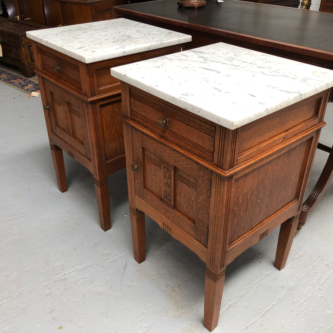 Beautiful pair of Arts and Crafts Bedsides | Antique & Vintage | Moonee Ponds Antiques | Australia Wide Delivery