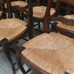 Set of Six French Ladder Back Chairs-2