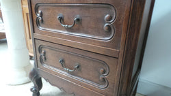 Lovely Petite French Oak Carved Chest Of Drawers | Antique & Vintage | Moonee Ponds Antiques | Australia Wide Delivery