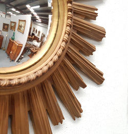 French Sunburst Wall Mirror | Antique & Vintage | Moonee Ponds Antiques | Australia Wide Delivery