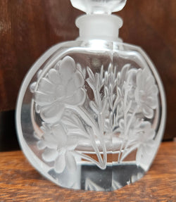 Charming Intaglio Glass Vintage Perfume Bottle & Stopper | Antique & Vintage | Moonee Ponds Antiques | Australia Wide Delivery