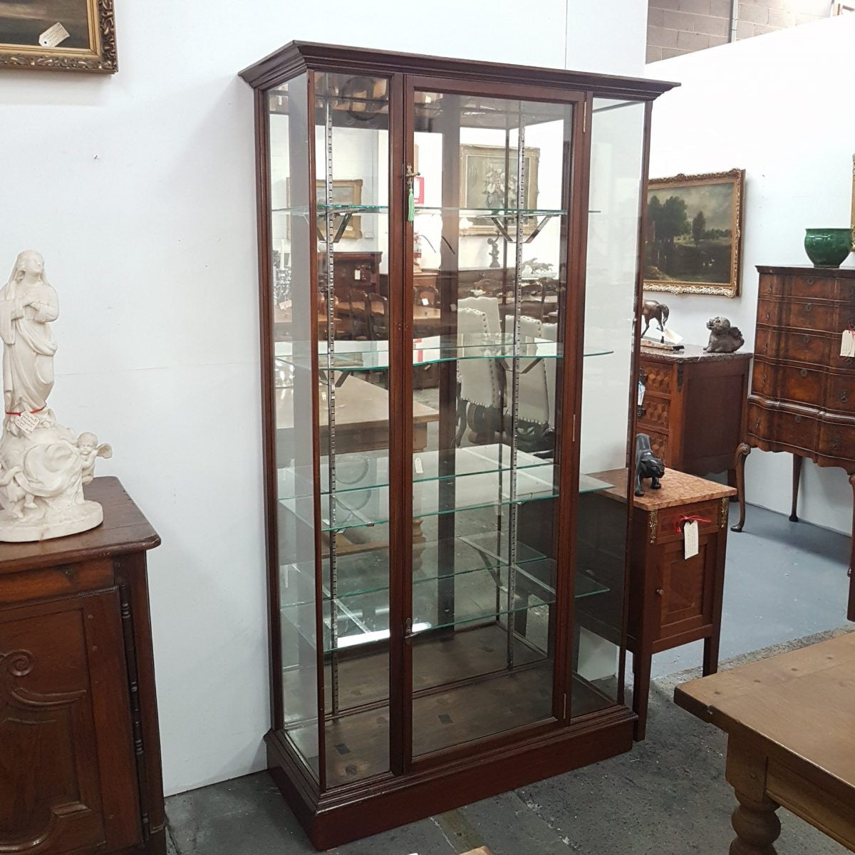 Edwardian Showcase Cabinet | Antique & Vintage | Moonee Ponds Antiques | Australia Wide Delivery