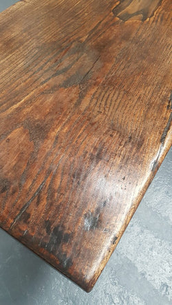 Early 19th Century French Solid Oak Refectory Dining Table | Antique & Vintage | Moonee Ponds Antiques | Australia Wide Delivery