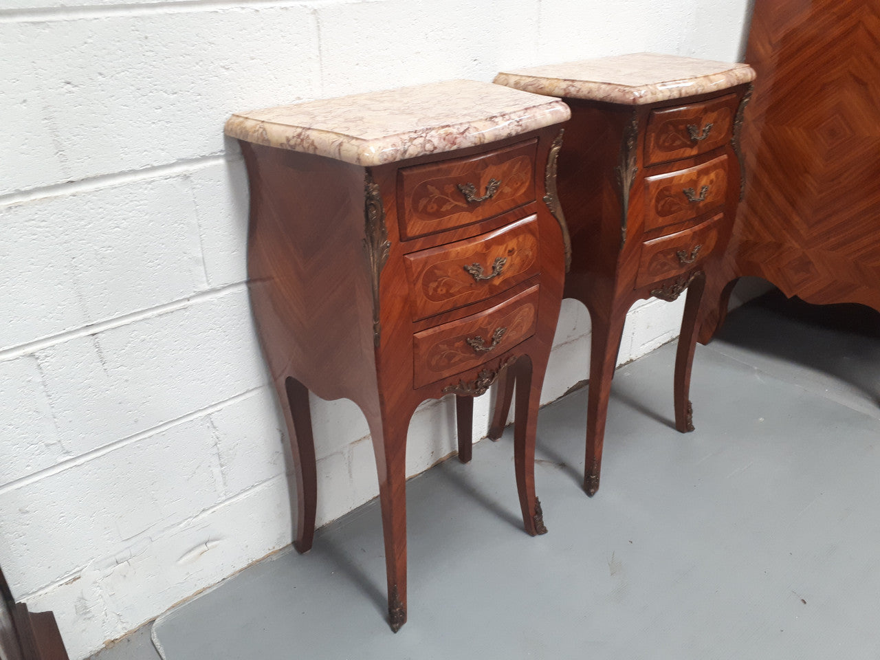 Pair Of French Louis XV Style Miniature Commode Bedsides | Antique & Vintage | Moonee Ponds Antiques | Australia Wide Delivery