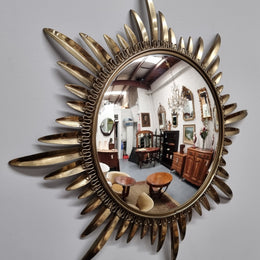 Stunning Vintage starburst convex mirror. It has been sourced from France and in good original detailed condition.