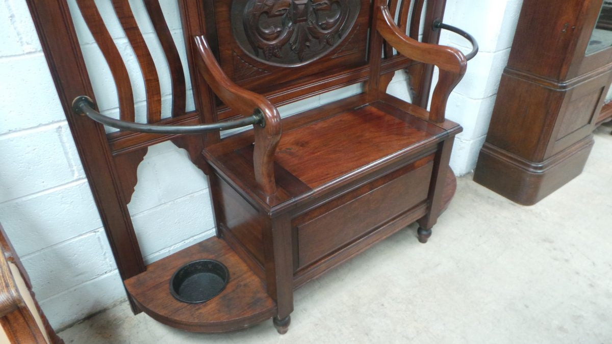 Australian Arts and Crafts Blackwood Hall Stand | Antique & Vintage | Moonee Ponds Antiques | Australia Wide Delivery