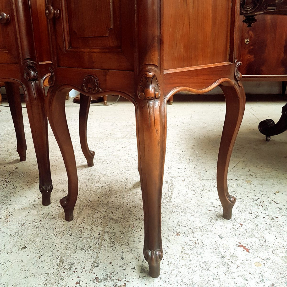 Pair of French Walnut Bedside Cabinets-3