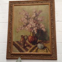 French Oil On Canvas Painting