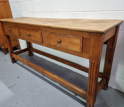 Late 19th Century Cherrywood Console Table With Three Drawers | Antique & Vintage | Moonee Ponds Antiques | Australia Wide Delivery