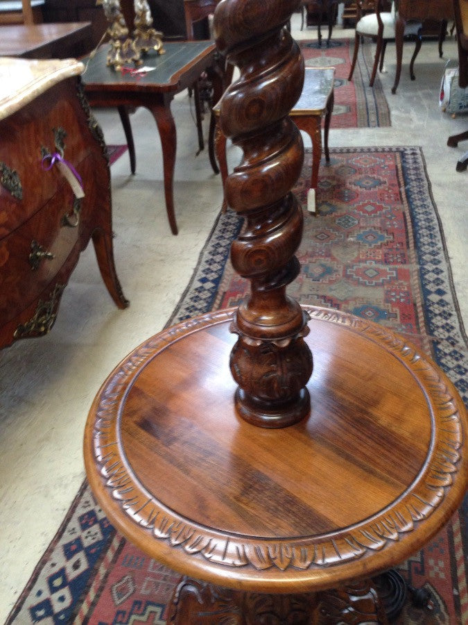 French Walnut Standard Lamp | Antique & Vintage | Moonee Ponds Antiques | Australia Wide Delivery