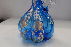 Blue Victorian Art Glass Handled Vase | Antique & Vintage | Moonee Ponds Antiques | Australia Wide Delivery