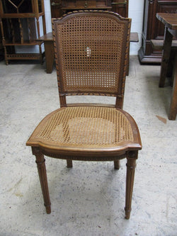 Lovely French Walnut Rattan Chair | Antique & Vintage | Moonee Ponds Antiques | Australia Wide Delivery